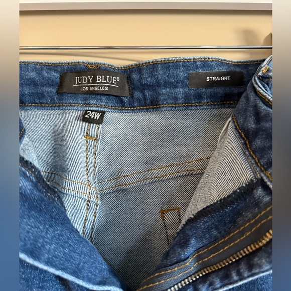 Magical Stretchy Judy Blue Dark Wash Straight Jeans, Size 24. Brand new. - Picture 3 of 7